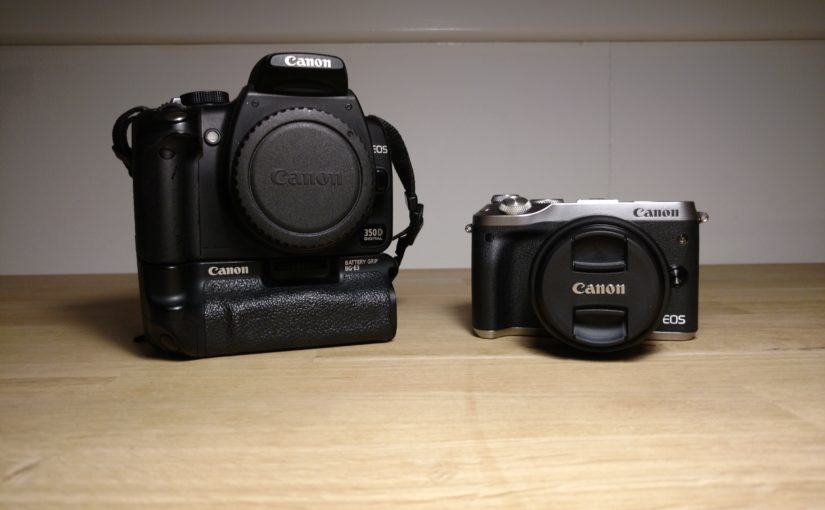 Begeleidende foto Canon 350D wordt EOS M6